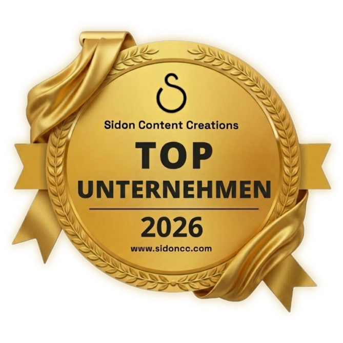 Sidon Content Creations Top Unternehmen 2026 Siegel